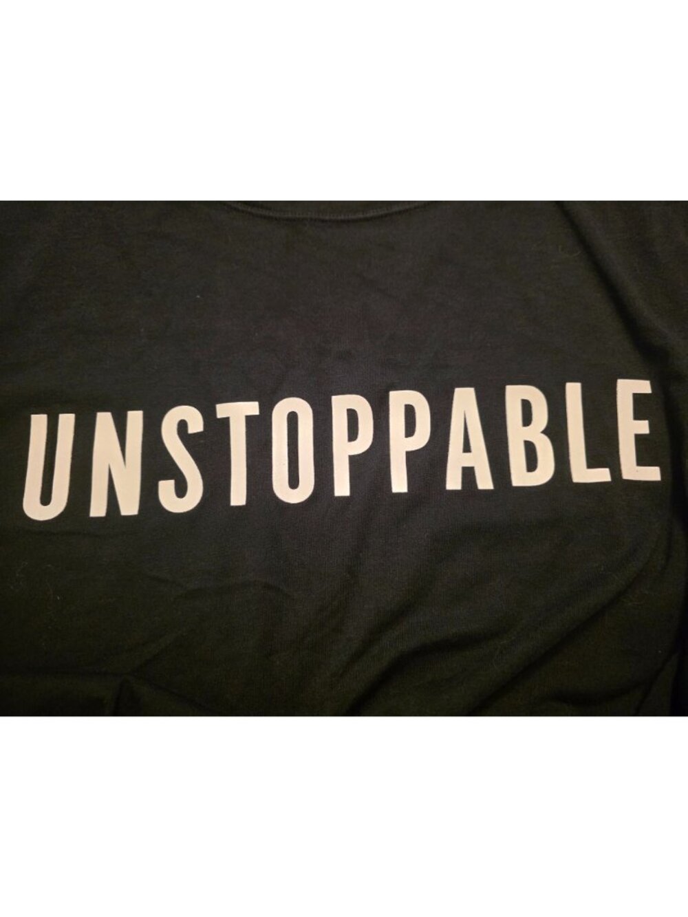 Athleta Black Modal Blend Unstoppable Graphic T Shirt size S EUC - Picture 7 of 7